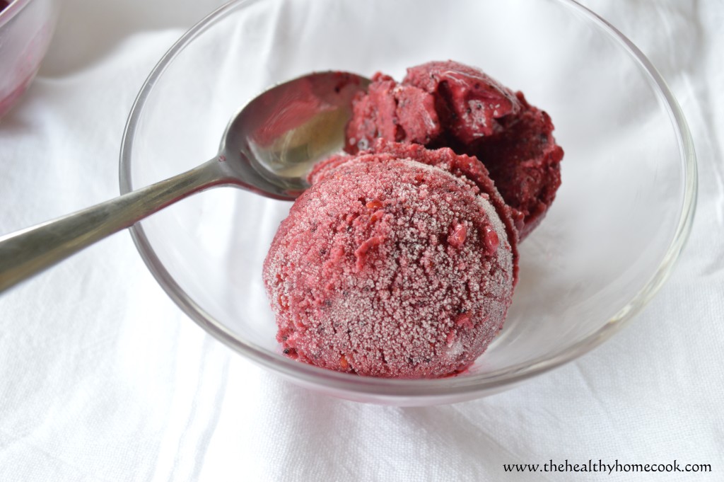 Light and refreshing, this Mixed Berry Sorbet is sure to be your new favorite summer treat!