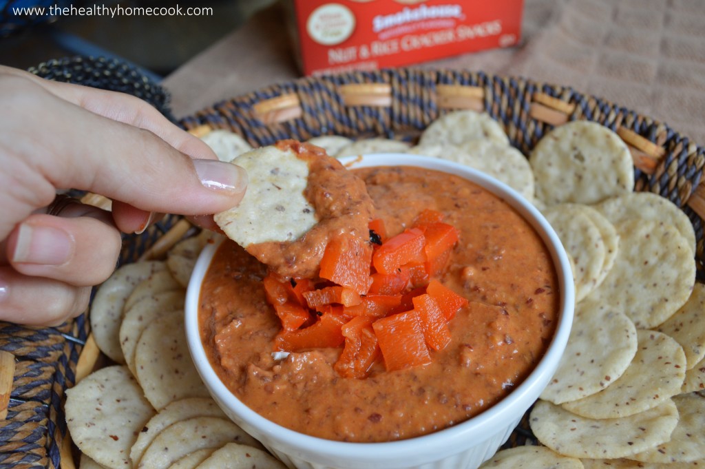 Perfectly creamy, smokey, and just a little bit spicy! This dip is so addicting, EVERYONE will want the recipe.