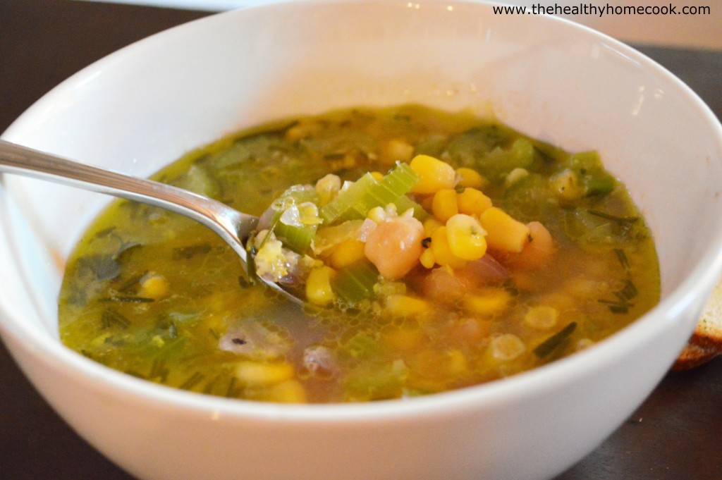 This Sweet Corn Rosemary Soup is the perfect way to stay warm over the holidays!