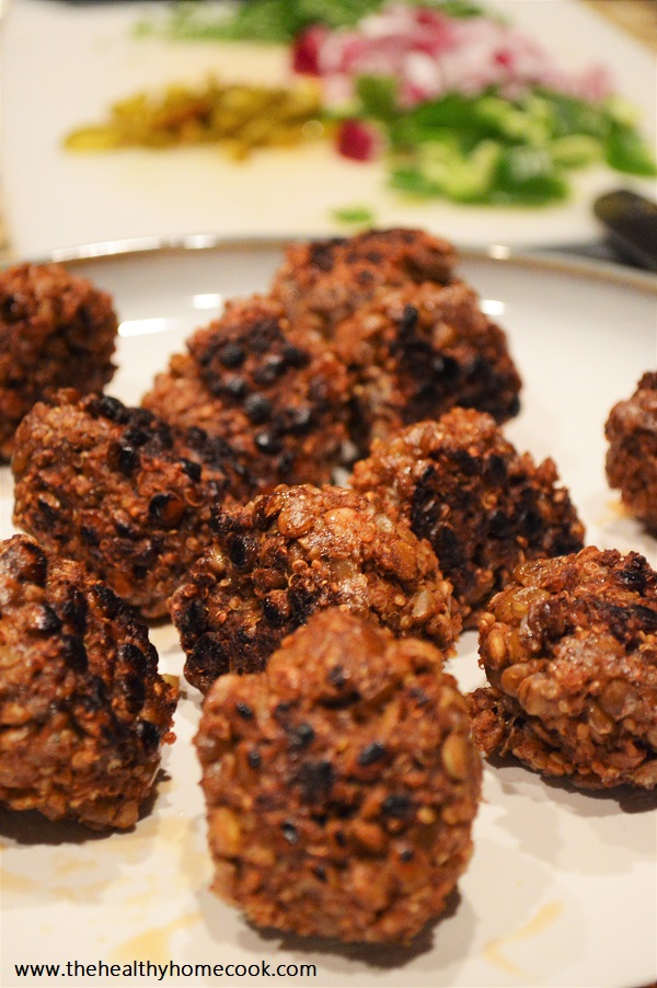 These Spicy Lentil & Quinoa Koftas are a healthy, vegetarian meal filled with the rich, fragrant spices of Indian cuisine.