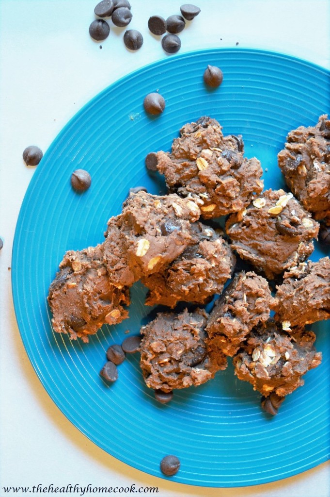 Chewy Double Chocolate Mounds= baked little pieces of heaven. No one will be able to tell they are sugar, gluten, and dairy free!
