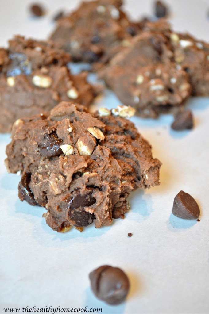 Chewy Double Chocolate Mounds= baked little pieces of heaven. No one will be able to tell they are sugar, gluten, and dairy free!