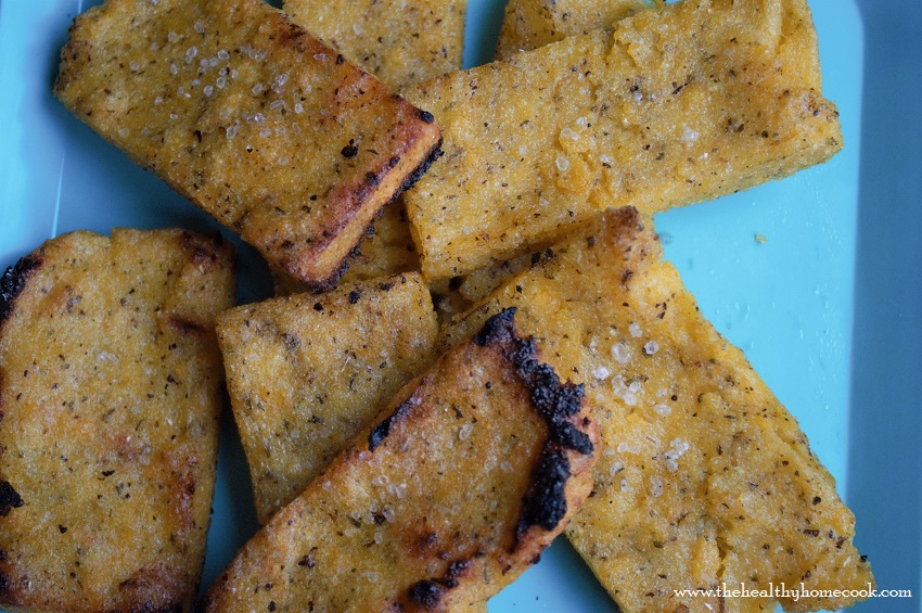 Swap out the usual cornbread for this delicious and easy Grilled Polenta.