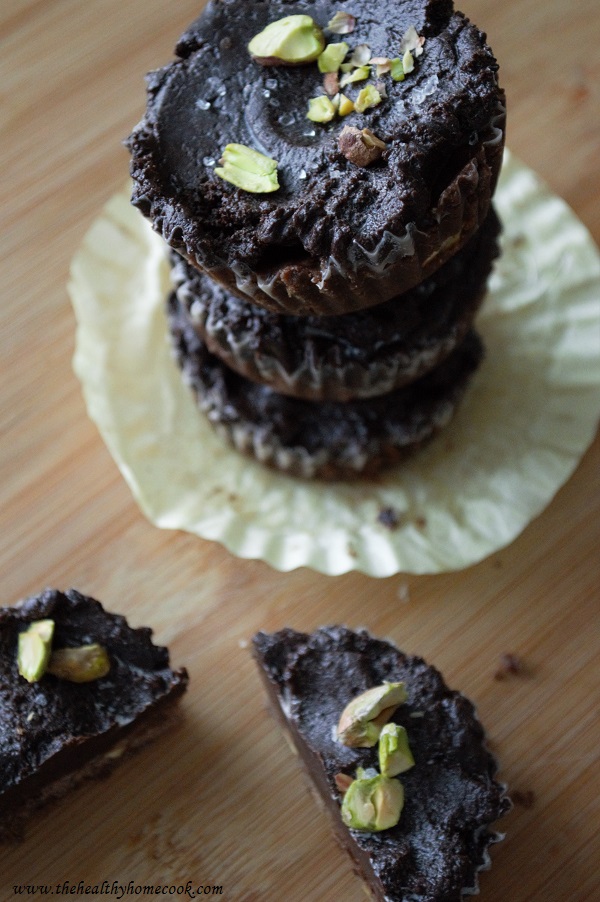 These Pistachio & Sea Salt Chocolate Tarts are great as gifts and perfect for any holiday