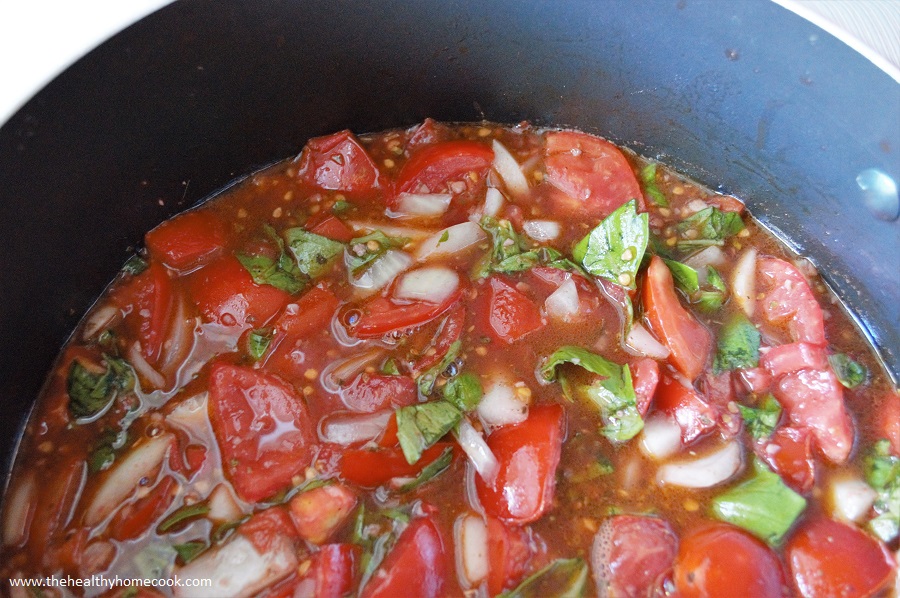 Simple and clean ingredients come together to create the best recipe for Homemade Marinara Sauce.