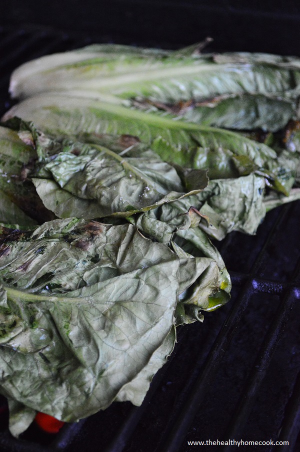 Trust me, you will be glad you didn't put your grills away once you try this Grilled Romaine Salad.