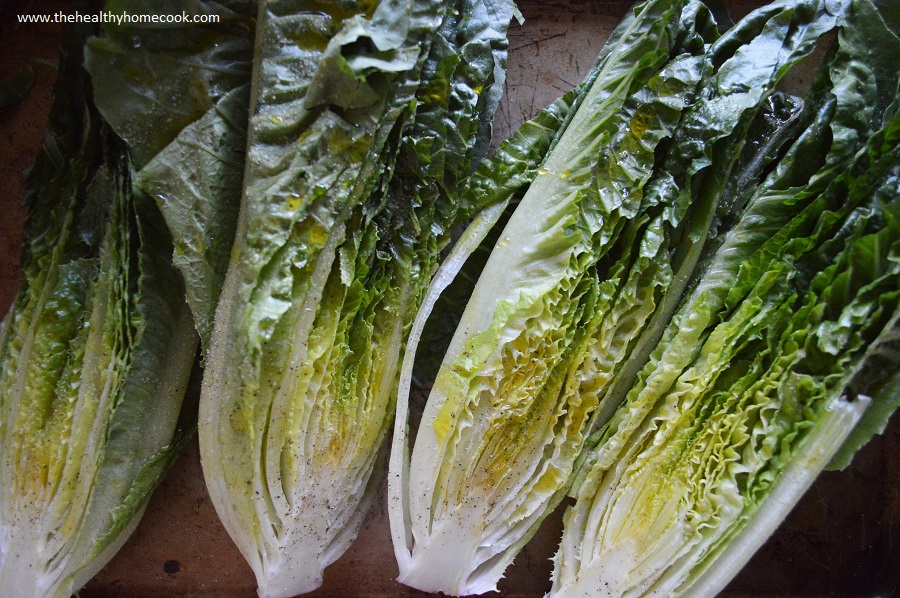 Trust me, you will be glad you didn't put your grills away once you try this Grilled Romaine Salad.