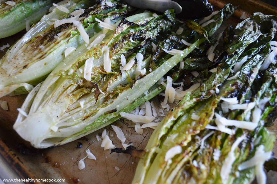 Trust me, you will be glad you didn't put your grills away once you try this Grilled Romaine Salad.