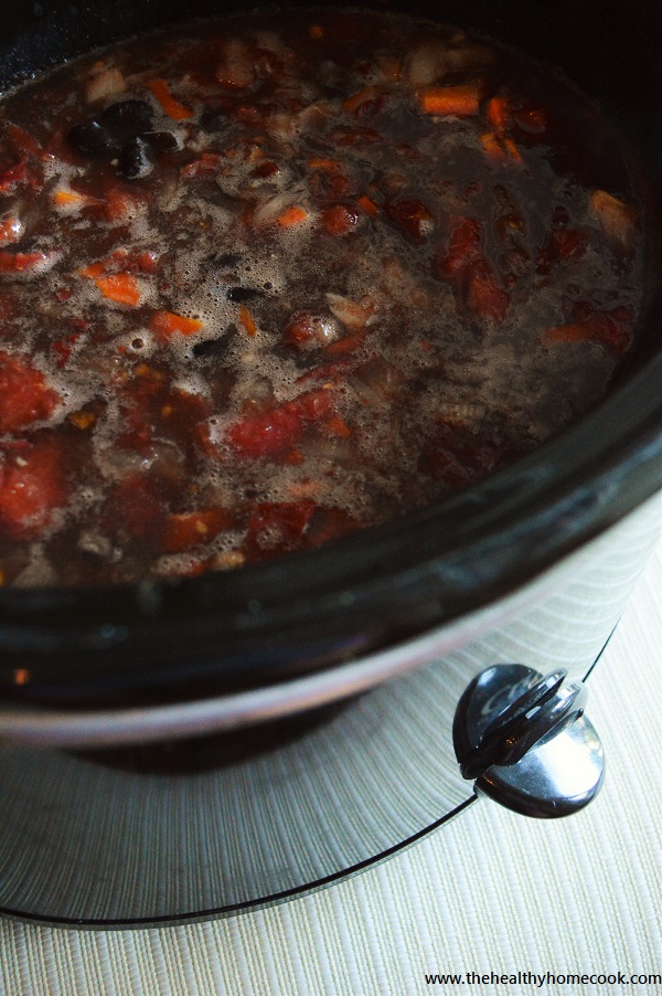 This easy recipe for {Slow Cooker} Smokey Black Bean Soup is perfect way to relax after a long hectic day