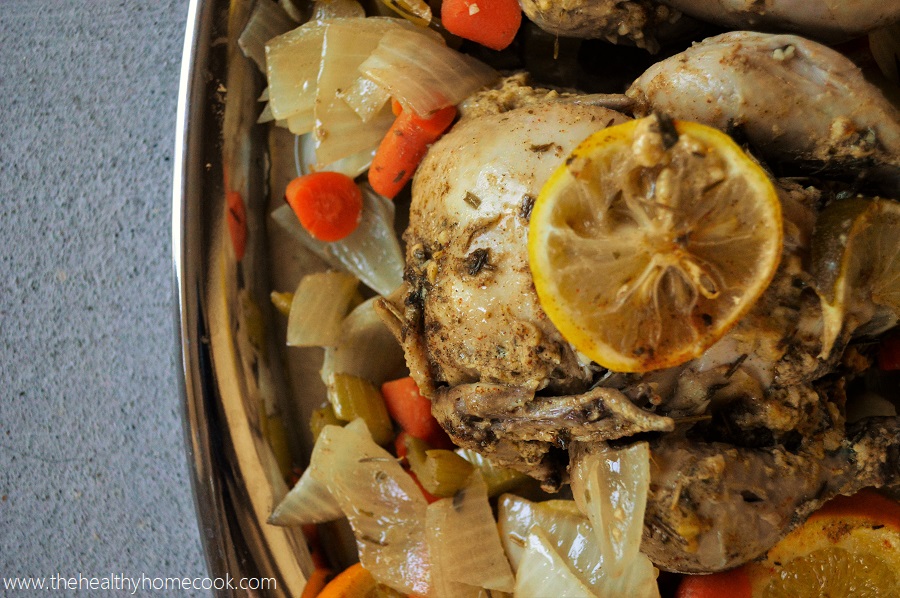 This juicy {Slow Cooker} Herb & Citrus Cornish Hen recipe is one you will never forget!