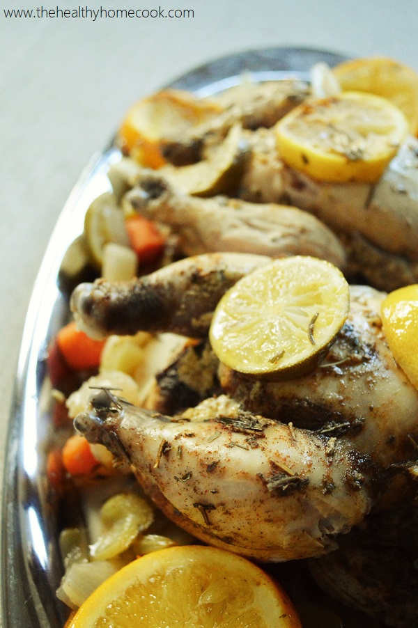 This juicy {Slow Cooker} Herb & Citrus Cornish Hen recipe is one you will never forget!
