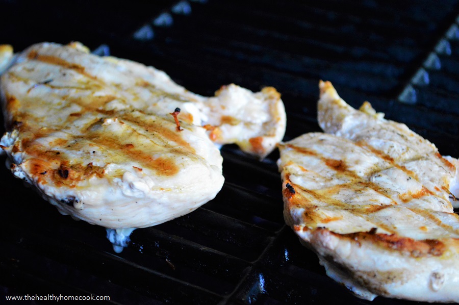 This fresh and fit Grilled Chicken Pesto Wrap is a tasty way to enjoy your lunch break today!