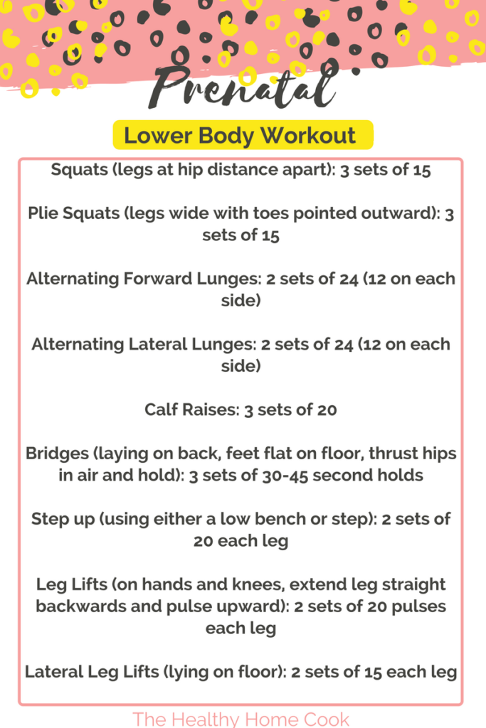 My Prenatal Lower Body Workout will help minimize thigh weight gain and keep the booty in check.