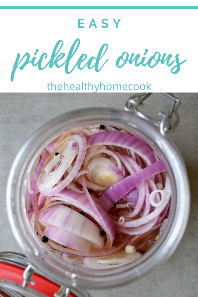 These Easy Pickled Onions are the perfect addition to your next backyard BBQ!