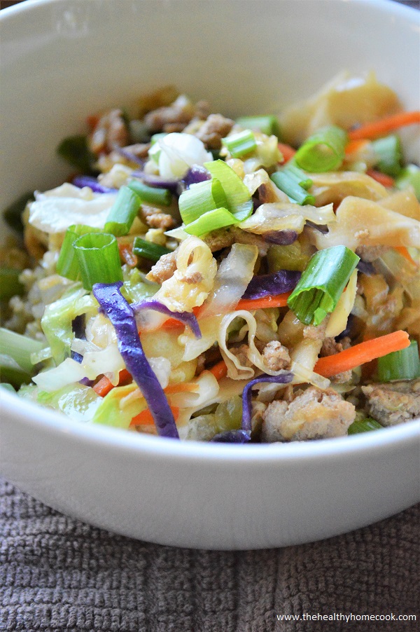 Turkey Egg Roll Bowl= Flavorful, filling and FREAKING awesome.