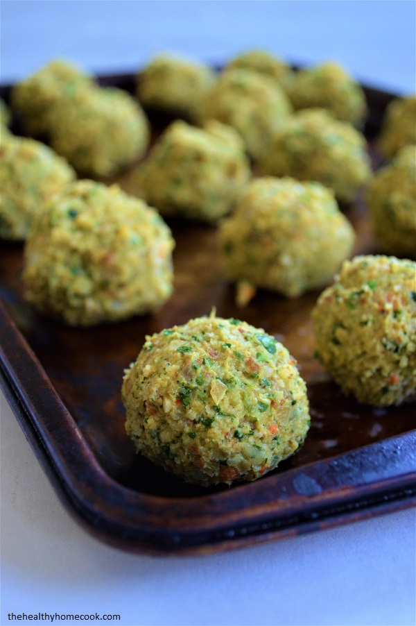 If you'll be tailgating this season, make sure you have room for these Veggie Burger Falafel Bites!