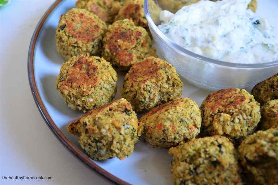 If you'll be tailgating this season, make sure you have room for these Veggie Burger Falafel Bites!