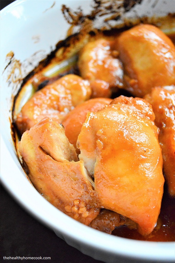 Honey Soy Baked Chicken Thighs: Easy to prepare, packed with flavor, tender, moist and juicy...this is one chicken recipe everyone should have!