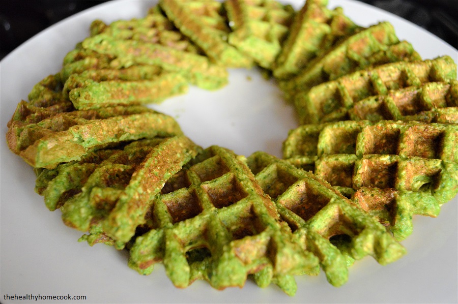 I'll make this short and sweet. You're kids are going to love these Spinach Banana Waffles and will have no idea how healthy they are. Perfect for picky eaters!