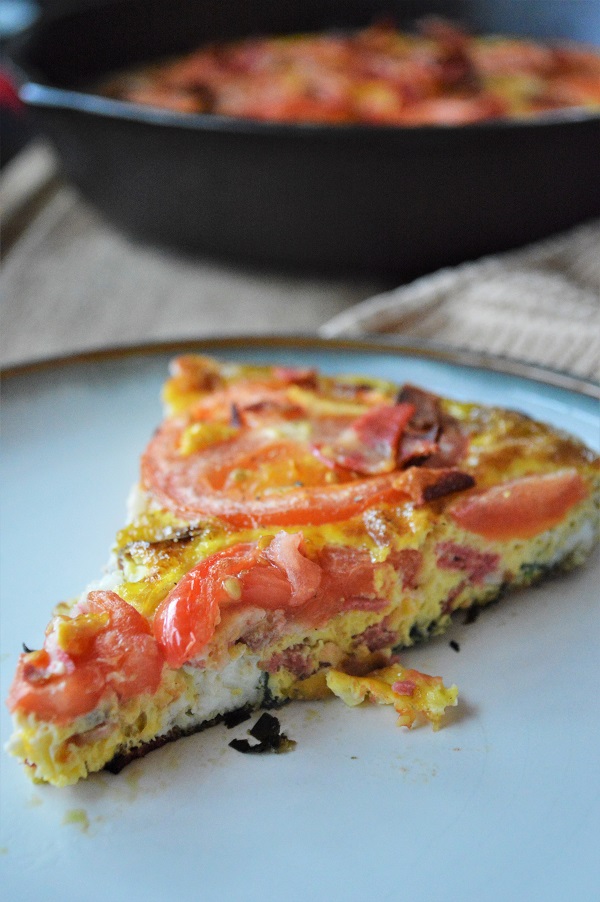 Recreate everyone's favorite classic sandwich in a new form.  This BLT Frittata is perfect for breakfast, lunch or dinner!