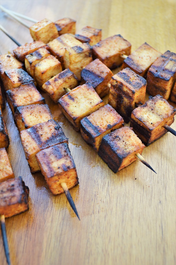 These Sweet & Smokey Grilled Tofu skewers are an essential recipe not only for summer, but all year long around here.