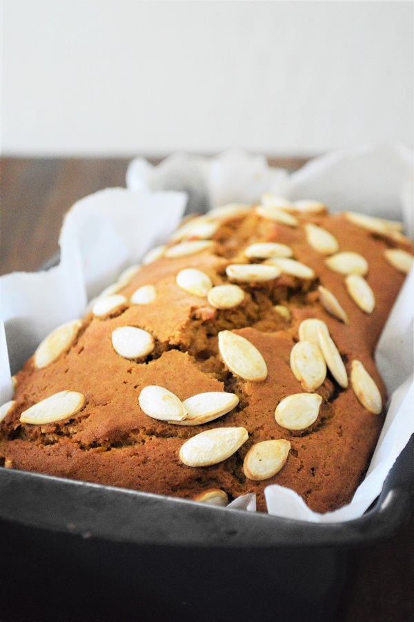 Just one bite of this moist Gluten Free Pumpkin Bread and you'll be hooked!