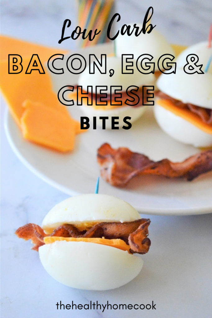 These Low-Carb Bacon Egg & Cheese Bites are an easy, delicious low carb breakfast, snack or appetizer.