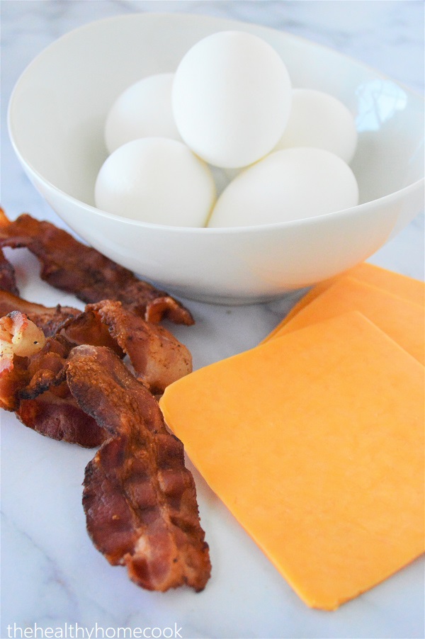 These Low-Carb Bacon Egg & Cheese Bites are an easy, delicious low carb breakfast, snack or appetizer.