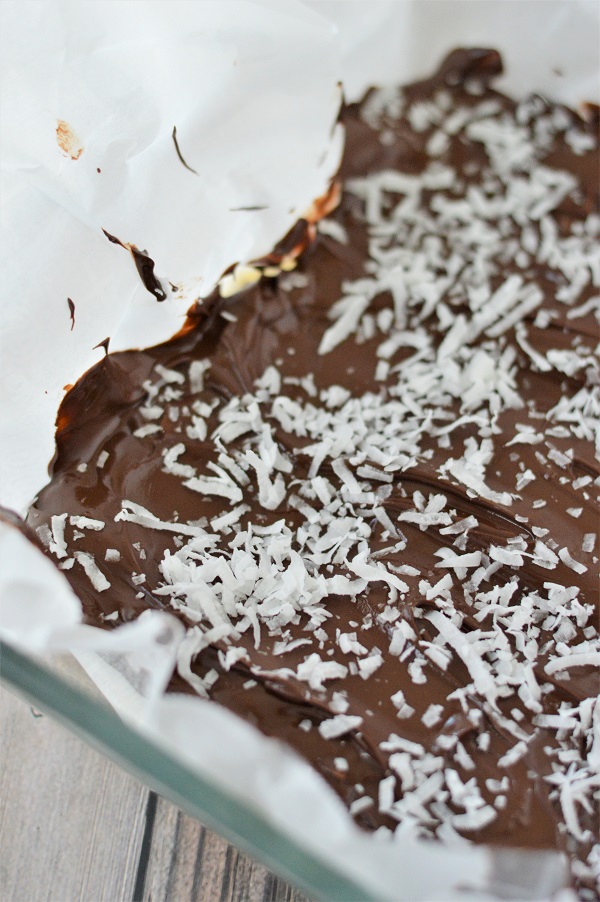 These no-bake Chocolate Coconut Bliss Bars are simple, sweet, and loaded with layers of coconut flavor.