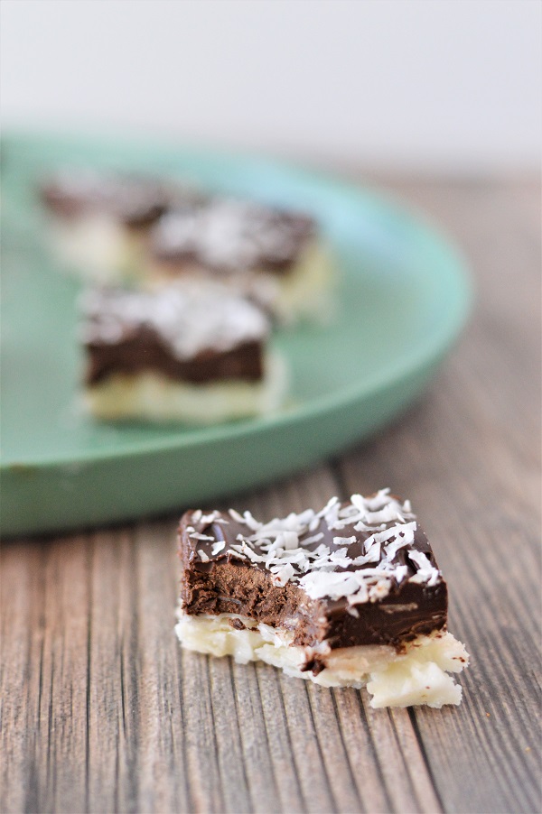 These no-bake Chocolate Coconut Bliss Bars are simple, sweet, and loaded with layers of coconut flavor.