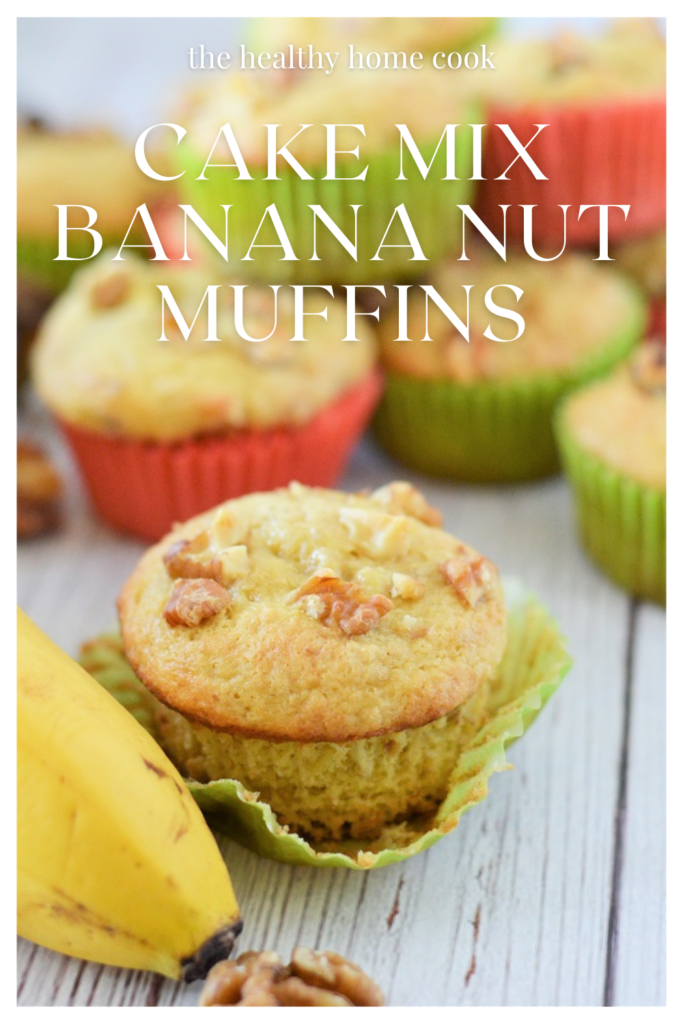 You will fall in love with these easy, fluffy banana nut muffins made from your favorite boxed cake mix!