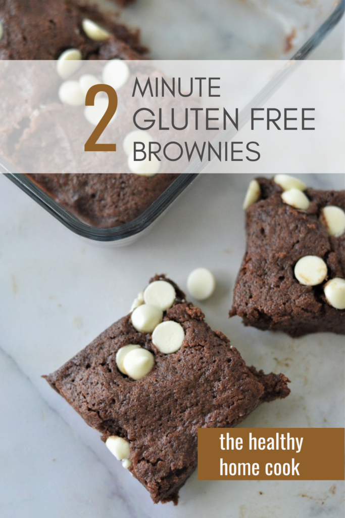 2 Minute {Gluten-Free} Microwave Brownies is the BEST brownie recipe ever!