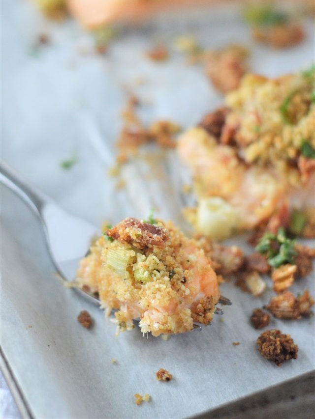 Bacon Crusted Salmon