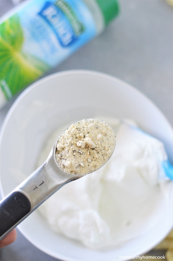 This easy Two Ingredient Ranch Dip is a cool, creamy snack that is sure to impress any crowd!