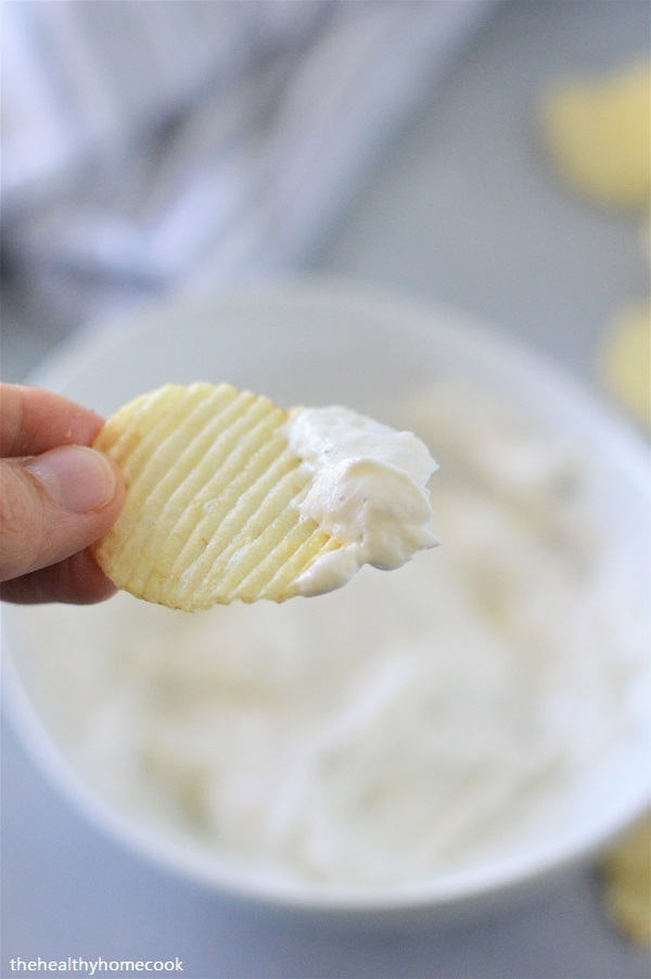 This easy Two Ingredient Ranch Dip is a cool, creamy snack that is sure to impress any crowd!