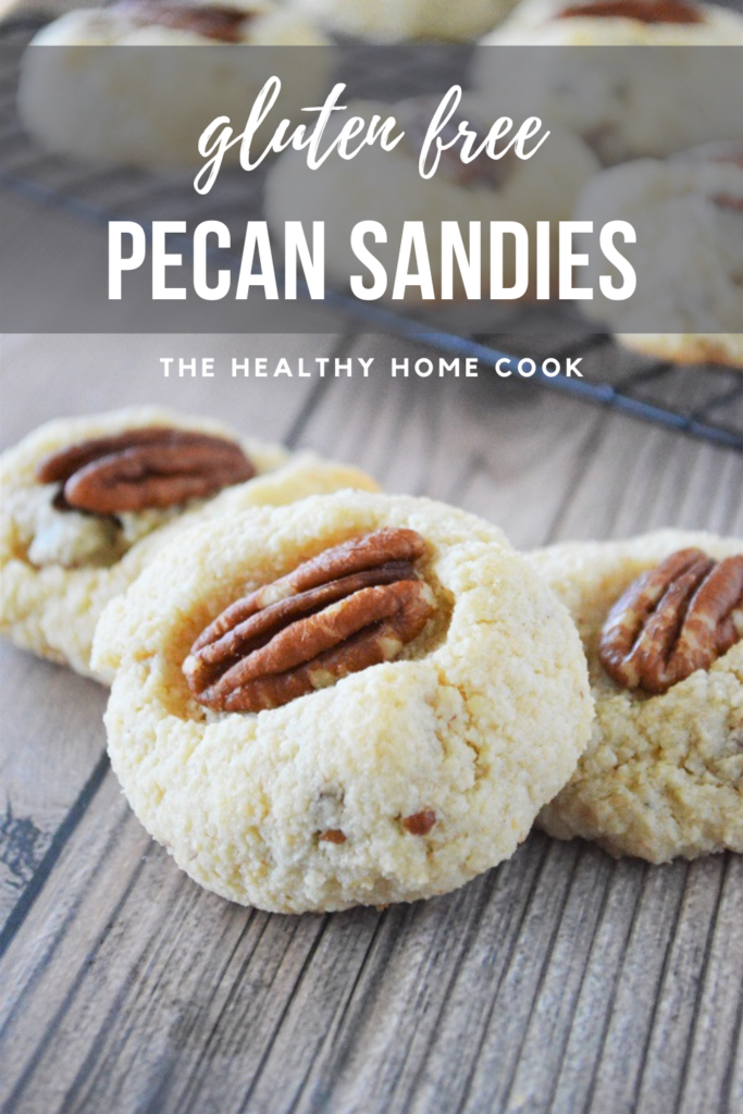 {Gluten Free} Pecan Sandies- delicious butter cookies made completely from scratch and gluten free!