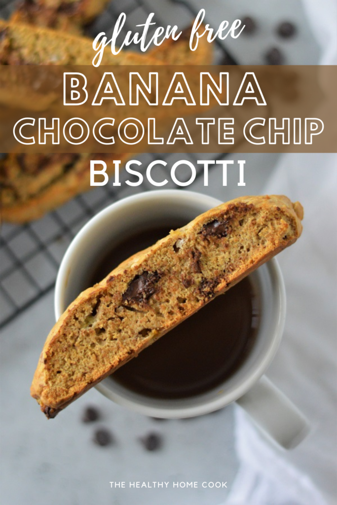  A foolproof, easy biscotti recipe made with fresh bananas and chocolate chips.  