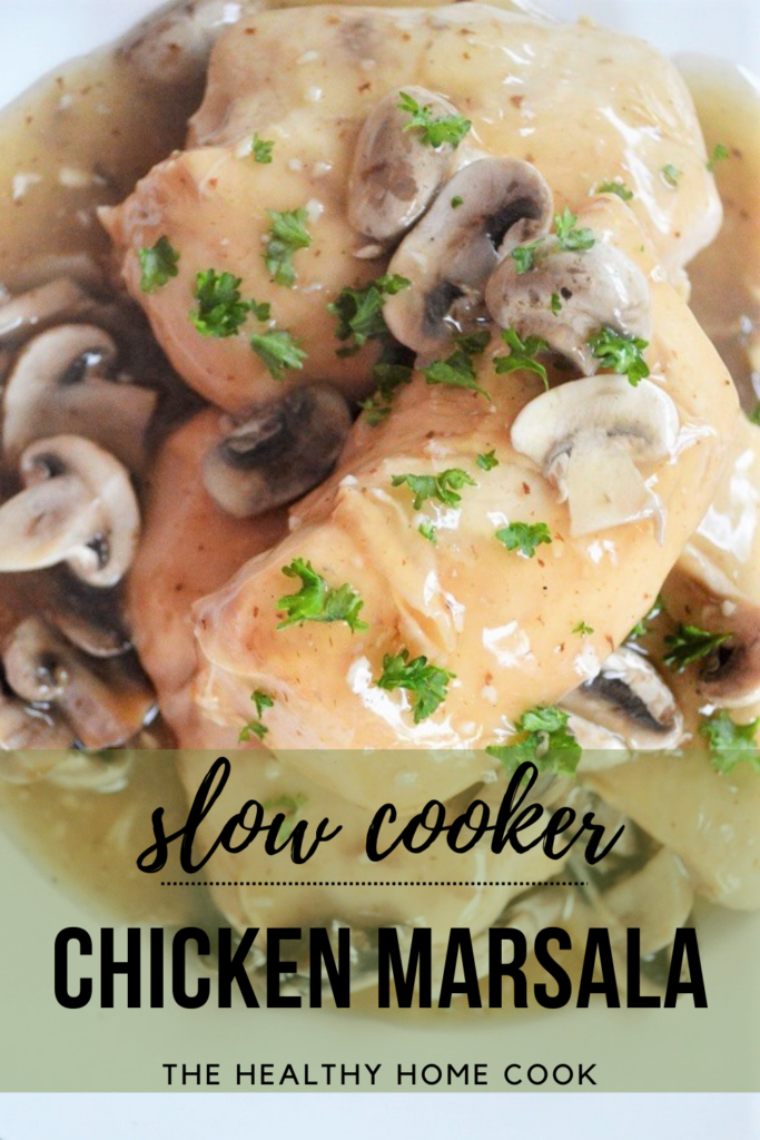 Warm and delicious this Slow Cooker Chicken Marsala comes out perfect every time.