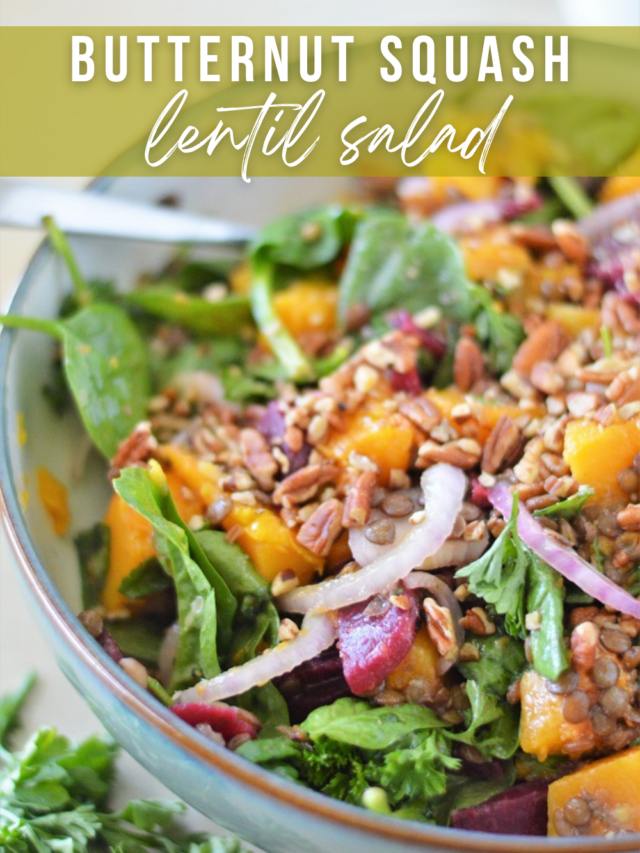 Butternut Squash Lentil Salad