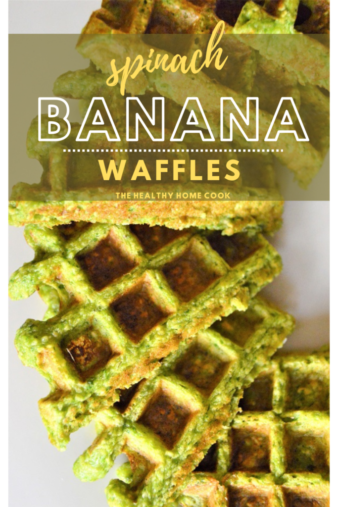 I'll make this short and sweet. Your kids are going to love these Spinach Banana Waffles and will have no idea how healthy they are. Perfect for picky eaters!