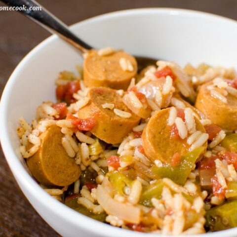 This homemade Vegan Jambalaya recipe is a fabulous taste of New Orleans.