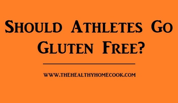 Should athletes go gluten free? Or will it hinder their performance on the big race day?