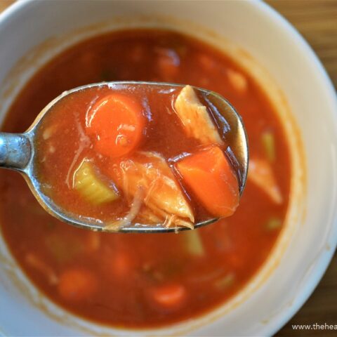 This recipe for Spicy Chicken Tomato Soup is the ideal go-to meal for those busy school nights!