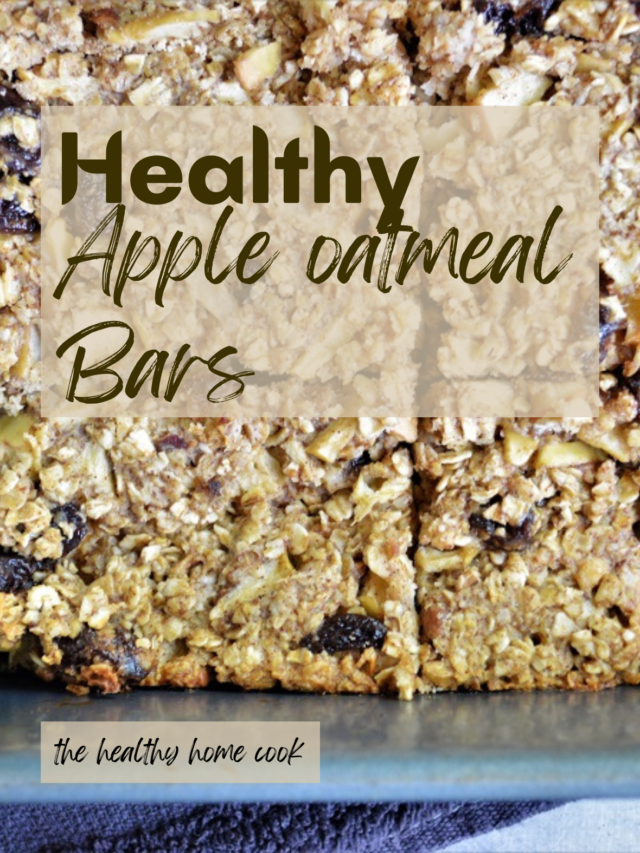 Healthy Apple Oatmeal Bars