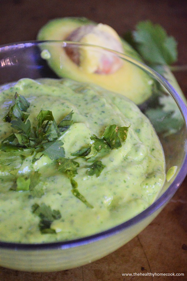 You only need 5 simple ingredients to create this delicious Creamy Avocado Cilantro Dressing!