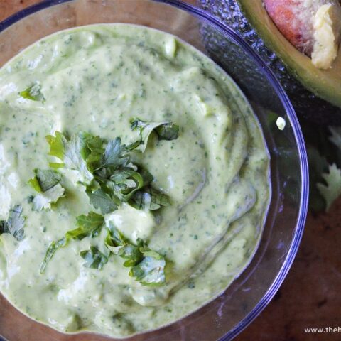 You only need 5 simple ingredients to create this delicious Creamy Avocado Cilantro Dressing!