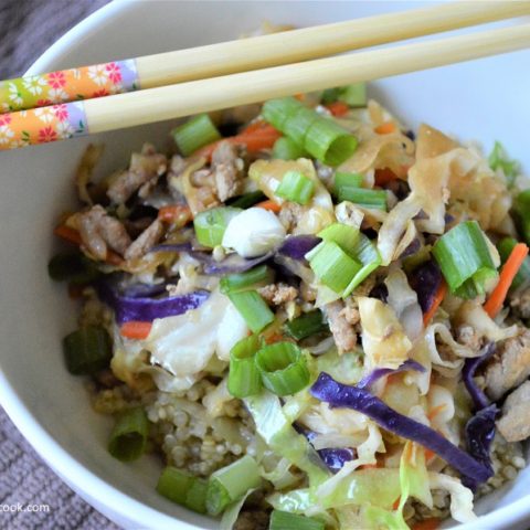 Turkey Egg Roll Bowl= Flavorful, filling and FREAKING awesome.