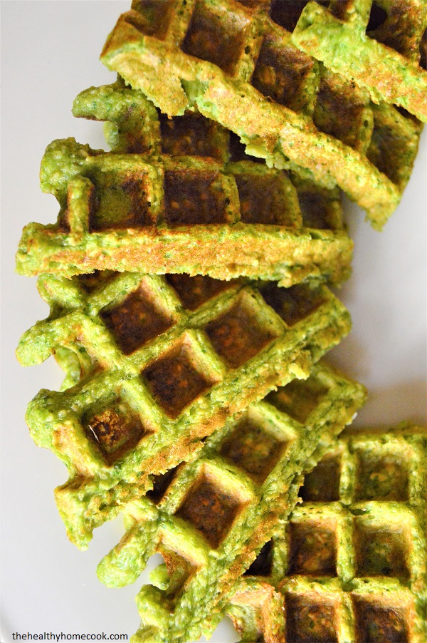 I'll make this short and sweet. Your kids are going to love these Spinach Banana Waffles and will have no idea how healthy they are. Perfect for picky eaters!
