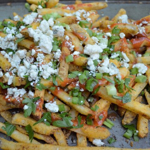 Got a major craving for French Fries? Whip up a batch of these Oven-Baked Buffalo Fries. I promise you won’t be sorry!