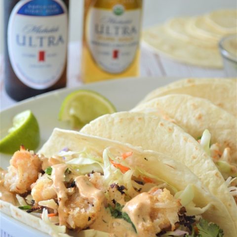 ULTRA Coconut Crusted Shrimp Tacos